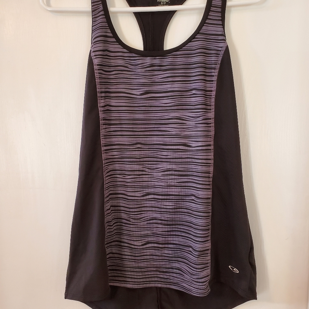 Champion Duo Dry athletic tank black with grey str